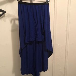 Blue High Low skirt